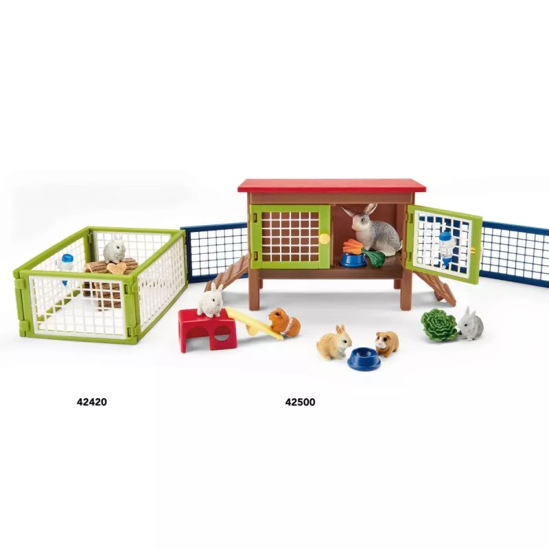 Conejera y cobaya Schleich FARM WORLD 42500