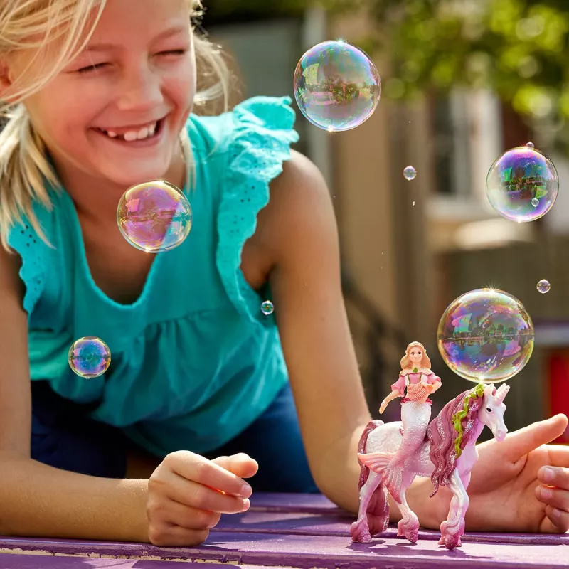Schleich BAYALA sirena Feya sobre unicornio submarino