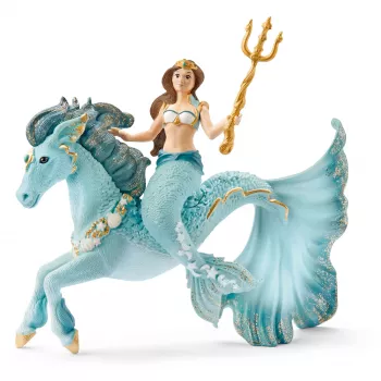 Schleich BAYALA sirena Eyela sobre caballo submarino