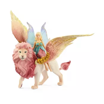 Figura Schleich BAYALA hada volando sobre león alado