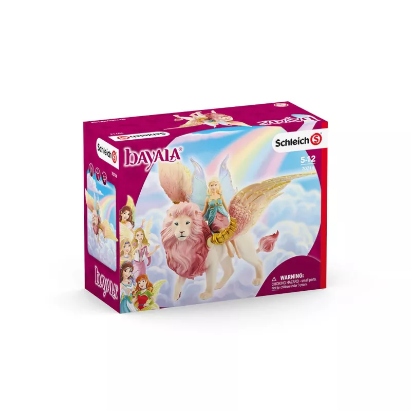 Figura Schleich BAYALA hada volando sobre león alado
