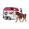 Acción/aventura Schleich HORSE CLUB aventuras a caballo con coche y remolque