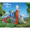 Animal Schleich Dinosaurs base de campamento de la expedición al volcán multicolor 42564