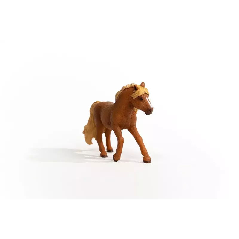 Figura de caballo Schleich caballo islandés semental Marrón 13943S