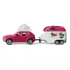 schleich HORSE CLUB aventuras a caballo con coche y remolque, acción/aventura, camping, caballos, 5 año(s), multicolor, plástico