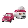 schleich HORSE CLUB aventuras a caballo con coche y remolque, acción/aventura, camping, caballos, 5 año(s), multicolor, plástico