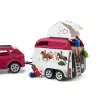 schleich HORSE CLUB aventuras a caballo con coche y remolque, acción/aventura, camping, caballos, 5 año(s), multicolor, plástico
