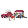 schleich HORSE CLUB aventuras a caballo con coche y remolque, acción/aventura, camping, caballos, 5 año(s), multicolor, plástico