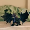Juguete Schleich ELDRADOR CREATURES dragón de las sombras Negro Morado 70152