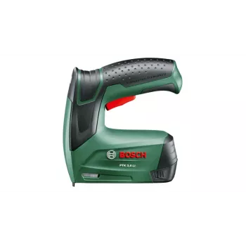 Grapadora Bosch PTK 3,6 LI Office Set — inalámbrica, Li-Ion 1,5 Ah, longitud de grapa 4 mm–10 mm, ancho 50 mm