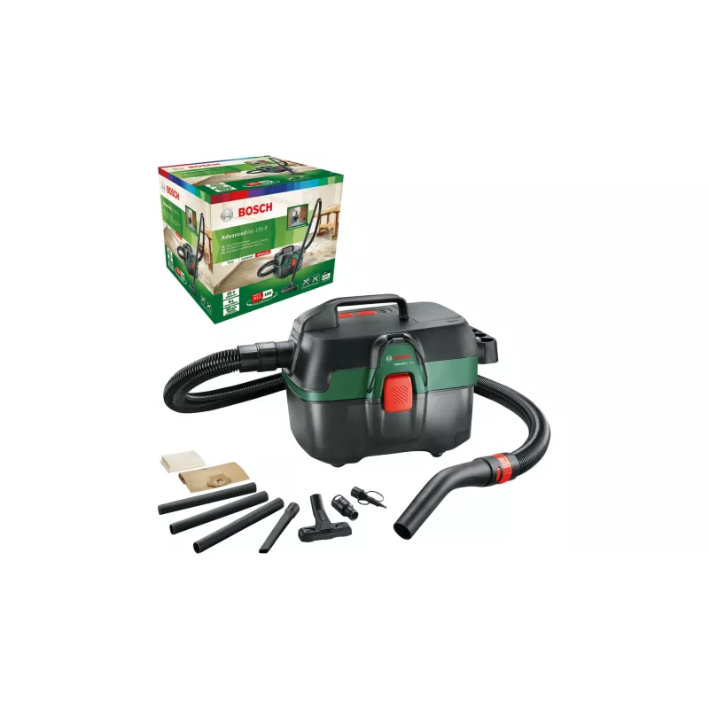 Bosch AdvancedVac 18V-8 aspirador cilíndrico 8 L seco y húmedo bolsa de polvo