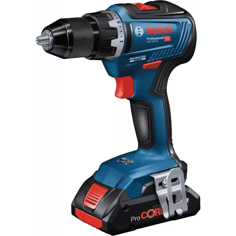 Bosch GSR 18V-55 1800 rpm 1 kg negro, azul