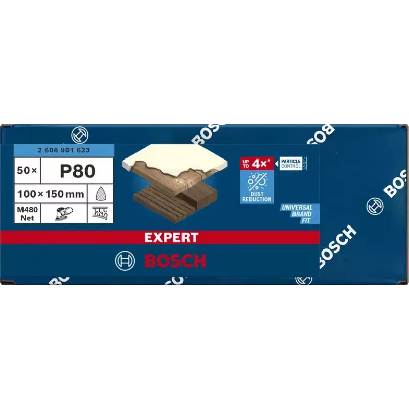 Malla de lijado Bosch Expert M480 50 uds.