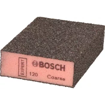 Esponja de lijado Bosch 2608901678 Combi Block para lijado manual de madera y barniz, borde redondeado y lado afilado, estructura de superficie Bosch