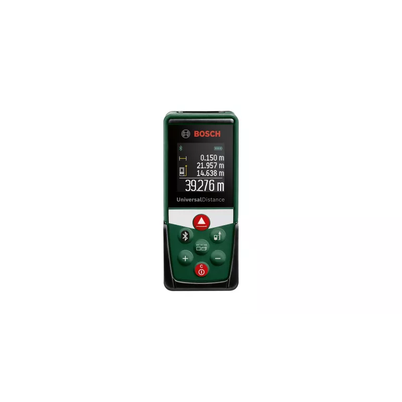 Medidor láser de distancias Bosch UniversalDistance 40C — alcance 40 m, precisión 1 mm