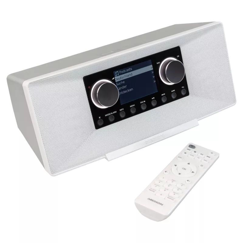 MEDION LIFE P85333 radio por internet analógica y digital blanca