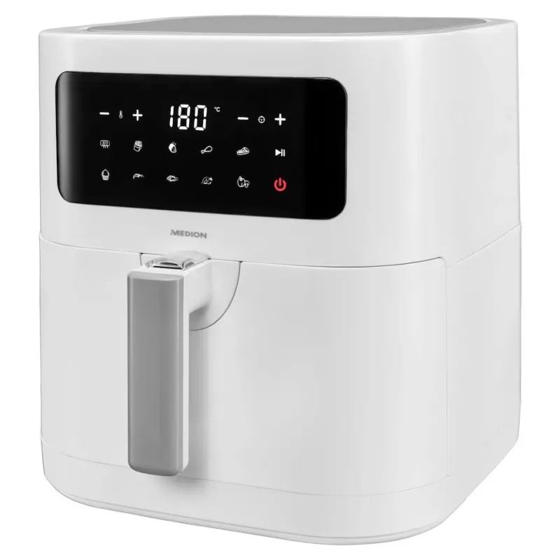 MEDION LIFE E40 XL Single 5,2 l freidora de aire vertical blanca