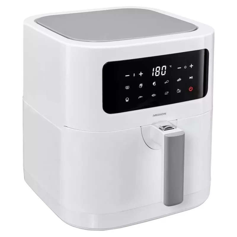 MEDION LIFE E40 XL Single 5,2 l freidora de aire vertical blanca