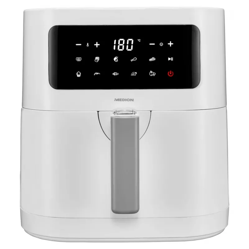 MEDION LIFE E40 XL Single 5,2 l freidora de aire vertical blanca