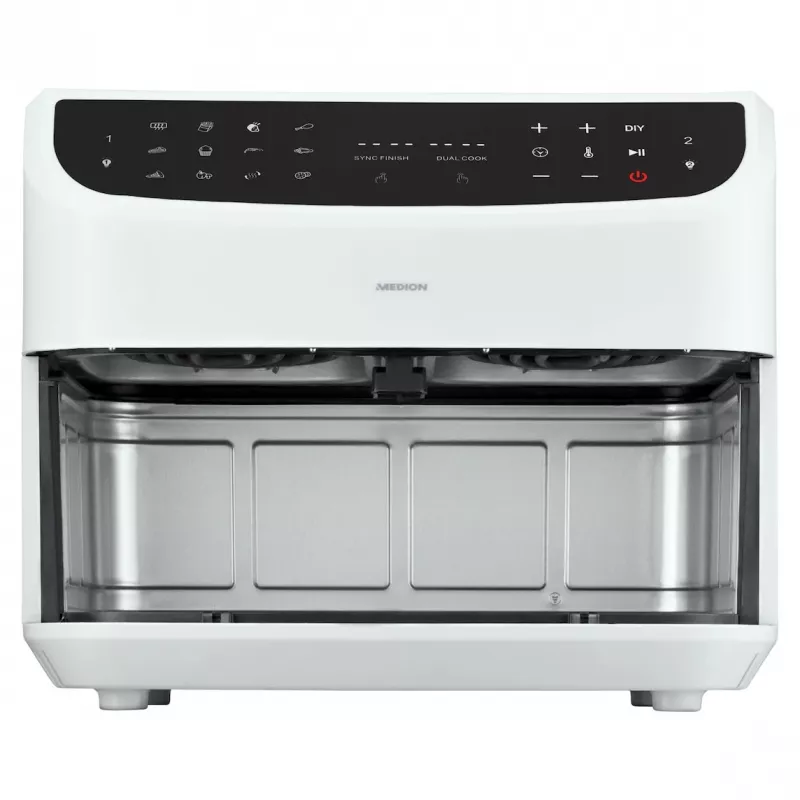 MEDION LIFE P20 Double 8.7 L 2600 W freidora de aire blanca