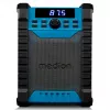 Radio digital portátil MEDION LIFE E65895 (MD 43895) — sintonizador PLL, 10 W RMS, LCD, Bluetooth 10 m, IP54, antena externa, negro/azul