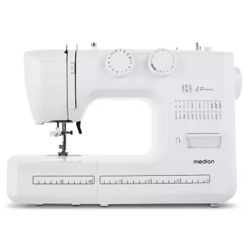 Máquina de coser MEDION LIFE SM60 eléctrica 60W 3 bobinas blanca