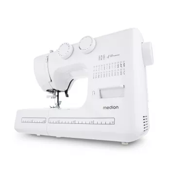 Máquina de coser MEDION LIFE SM60 eléctrica 60W 3 bobinas blanca