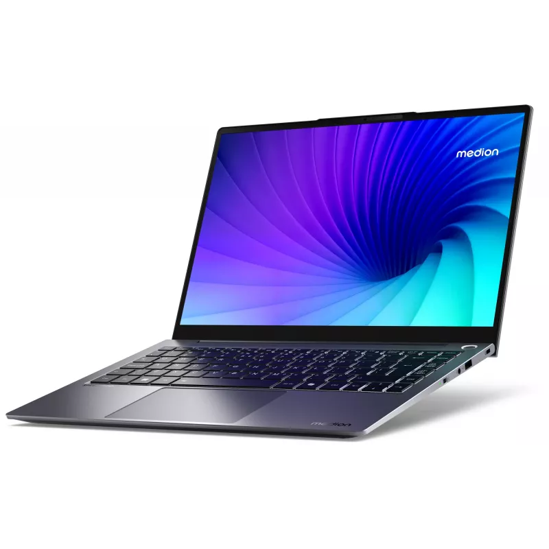 MEDION SPRCHRGD 14 S1 Elite MD62637 Snapdragon X1E-78-100 portátil 35,6 cm (14 inch) WQXGA+ 16 GB LPDDR5-SDRAM 512 GB SSD Wi-Fi 6E (802.11ax) Windows 11 Home inglés US gris