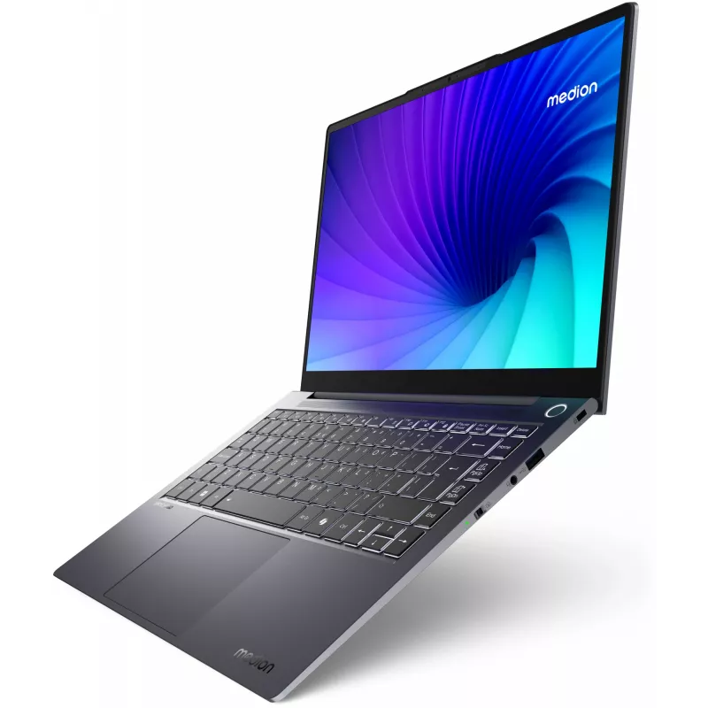 MEDION SPRCHRGD 14 S1 Elite MD62637 Snapdragon X1E-78-100 portátil 35,6 cm (14 inch) WQXGA+ 16 GB LPDDR5-SDRAM 512 GB SSD Wi-Fi 6E (802.11ax) Windows 11 Home inglés US gris