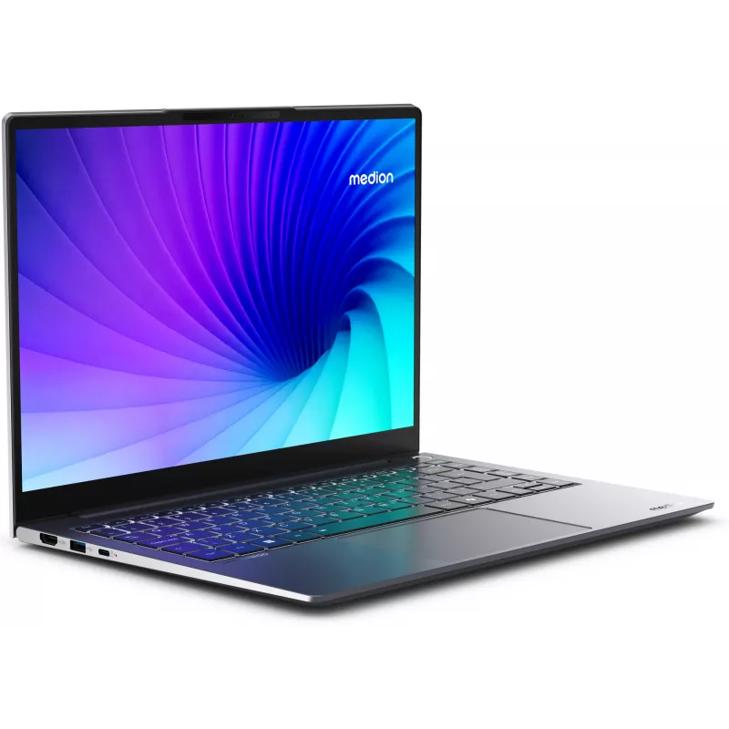 MEDION SPRCHRGD 14 S1 Elite MD62637 Snapdragon X1E-78-100 portátil 35,6 cm (14 inch) WQXGA+ 16 GB LPDDR5-SDRAM 512 GB SSD Wi-Fi 6E (802.11ax) Windows 11 Home inglés US gris
