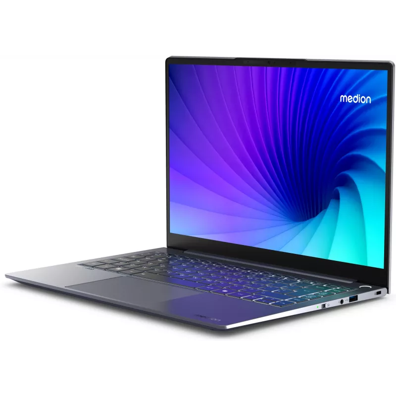 MEDION SPRCHRGD 14 S1 Elite MD62637 Snapdragon X1E-78-100 portátil 35,6 cm (14 inch) WQXGA+ 16 GB LPDDR5-SDRAM 512 GB SSD Wi-Fi 6E (802.11ax) Windows 11 Home inglés US gris
