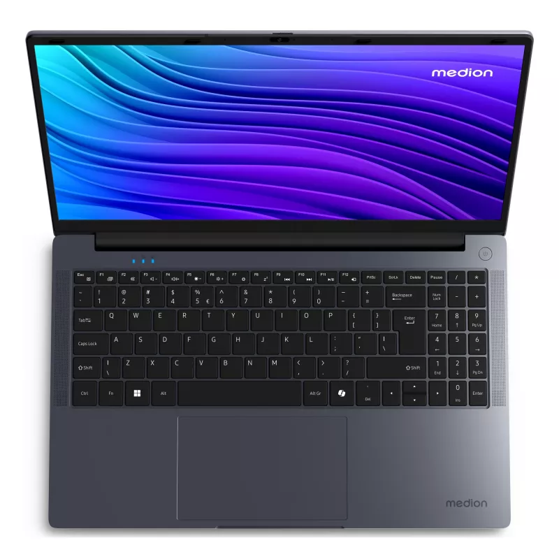 MEDION AKOYA E15223 Intel® N N100 portátil 39,6 cm (15,6 inch) Full HD 4 GB LPDDR5-SDRAM 128 GB Flash Wi-Fi 5 (802.11ac) Windows 11 Home en modo S inglés US gris