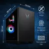 ERAZER Bandit P20 MD35462 Intel Core Ultra 7 265F 32 GB DDR5-SDRAM 1 TB SSD NVIDIA GeForce RTX 5070 Windows 11 PC de torre negro