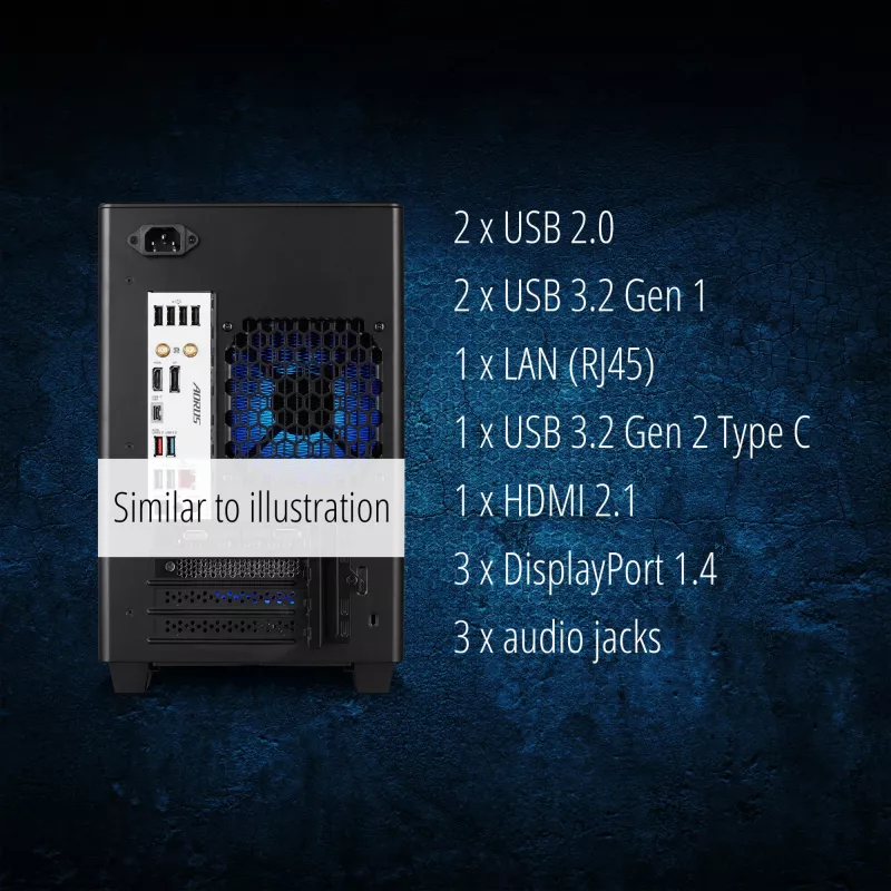 ERAZER Bandit P20 MD35462 Intel Core Ultra 7 265F 32 GB DDR5-SDRAM 1 TB SSD NVIDIA GeForce RTX 5070 Windows 11 PC de torre negro