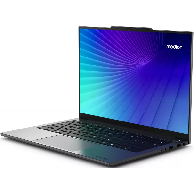 MEDION Signium 14 S1 MD600002 NL Intel Core 5 120U portátil 35,6 cm (14 inch) 2.8K 16 GB DDR4-SDRAM 512 GB SSD Wi-Fi 6 (802.11ax) Windows 11 Home gris