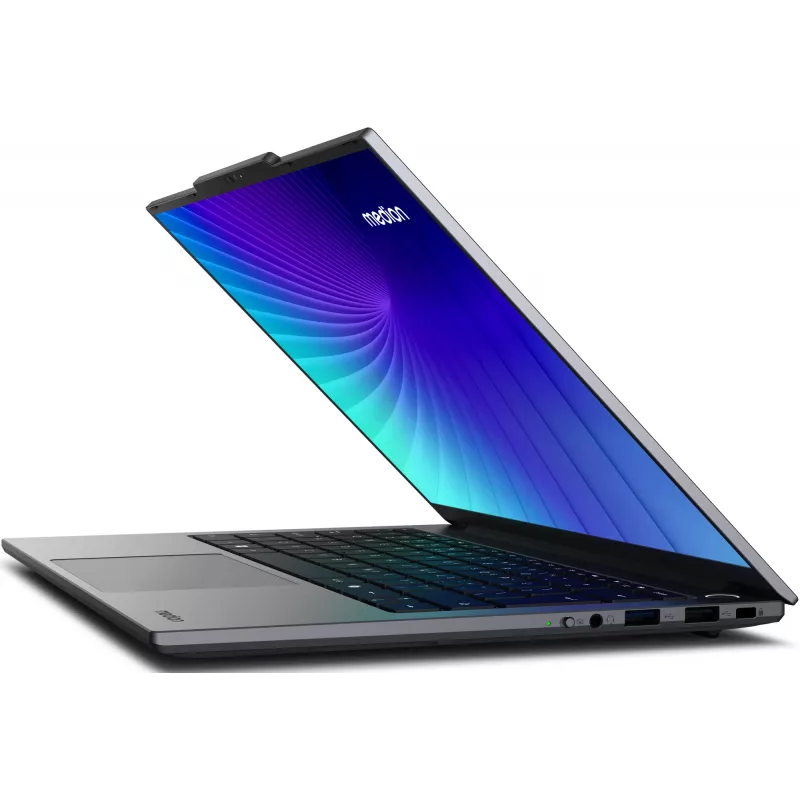 MEDION Signium 14 S1 MD600002 NL Intel Core 5 120U portátil 35,6 cm (14 inch) 2.8K 16 GB DDR4-SDRAM 512 GB SSD Wi-Fi 6 (802.11ax) Windows 11 Home gris