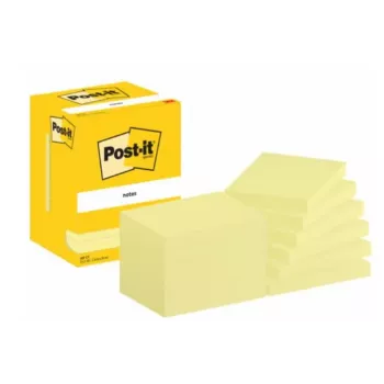 3M 7100290168 Bloc de notas adhesivas rectangular amarillo 100 hojas autoadhesivo