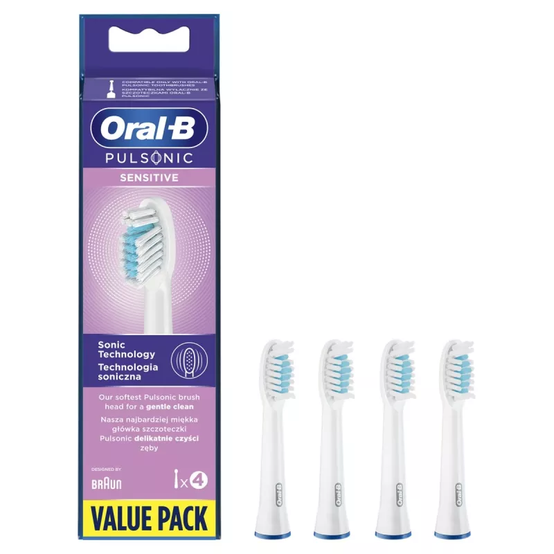 Oral-B Pulsonic Sensitive 4 uds. Blanco