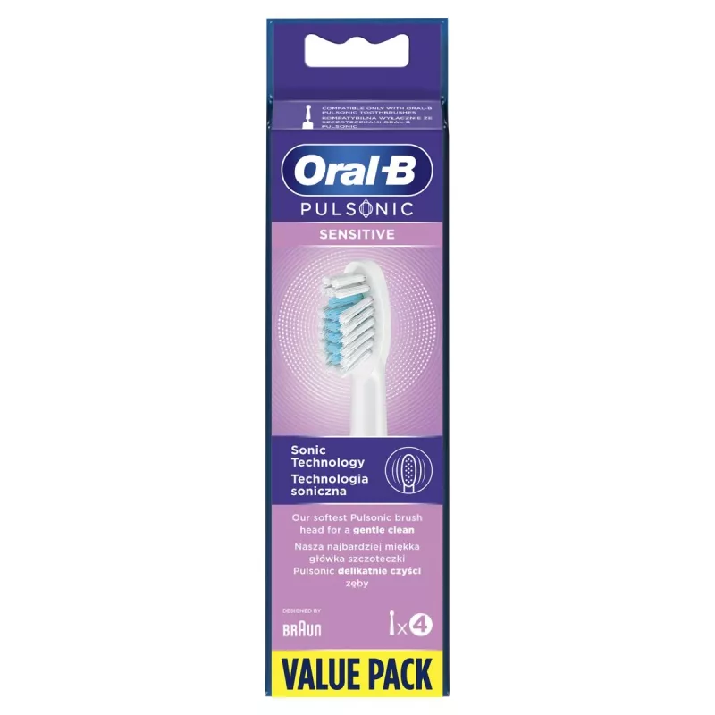 Oral-B Pulsonic Sensitive 4 uds. Blanco