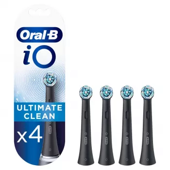 Oral-B iO Ultimate Clean ORAIOB4BK Cabezal de cepillo de dientes 4 uds. Negro