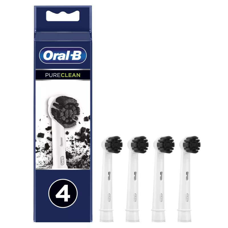 Oral-B Pure Clean cabezales de repuesto para cepillo, 4 uds., blancos (350053)