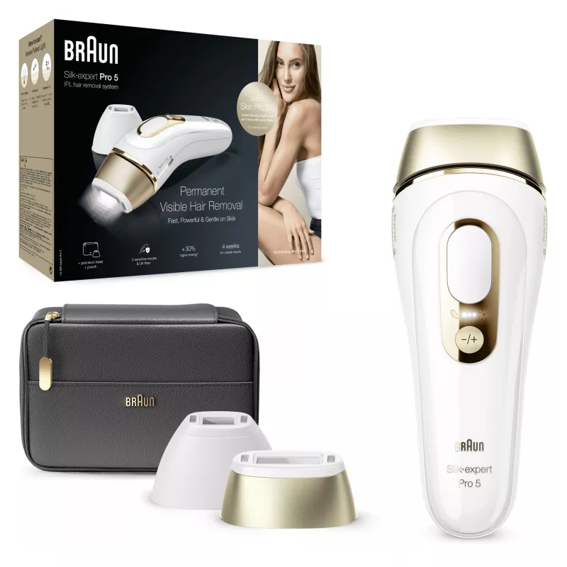Braun Silk-expert Pro Silk·expert Pro 5 PL5140 Luz pulsada intensa (IPL) Oro, Blanco