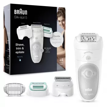 Braun Silk-épil 5 81770430 Depiladora 28 pinzas Blanco
