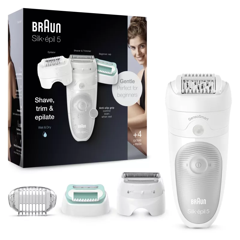 Braun Silk-épil 5 81770430 Depiladora 28 pinzas Blanco