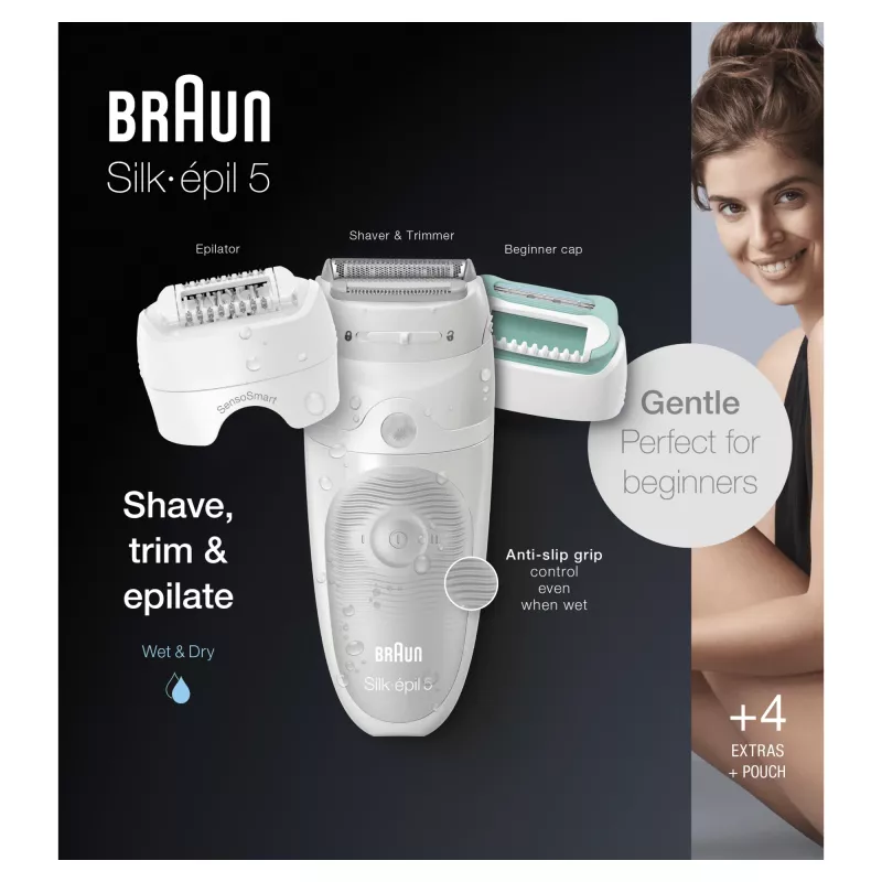 Braun Silk-épil 5 81770430 Depiladora 28 pinzas Blanco