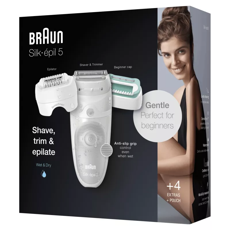 Braun Silk-épil 5 81770430 Depiladora 28 pinzas Blanco