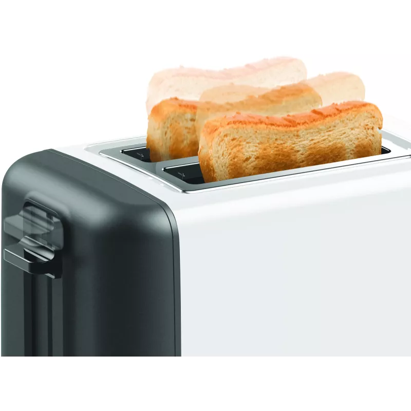 Bosch TAT3P421DE tostadora 2 rebanadas 970 W negro, blanco