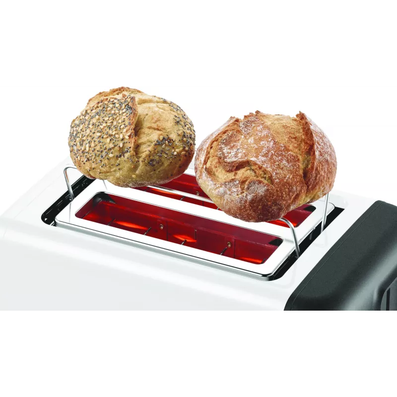 Bosch TAT3P421DE tostadora 2 rebanadas 970 W negro, blanco
