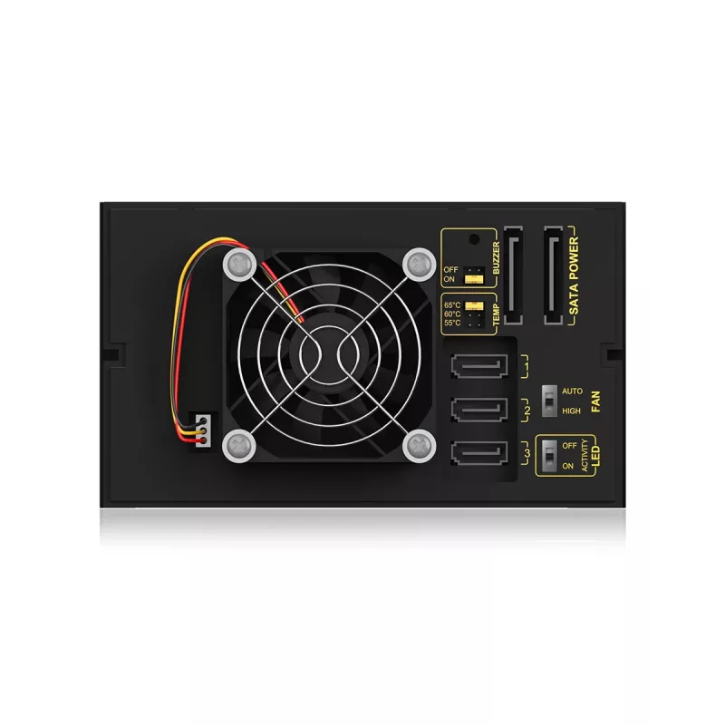 ICY BOX IB-573SSK-12G backplane de 8,89 cm (3,5 pulgadas) negro