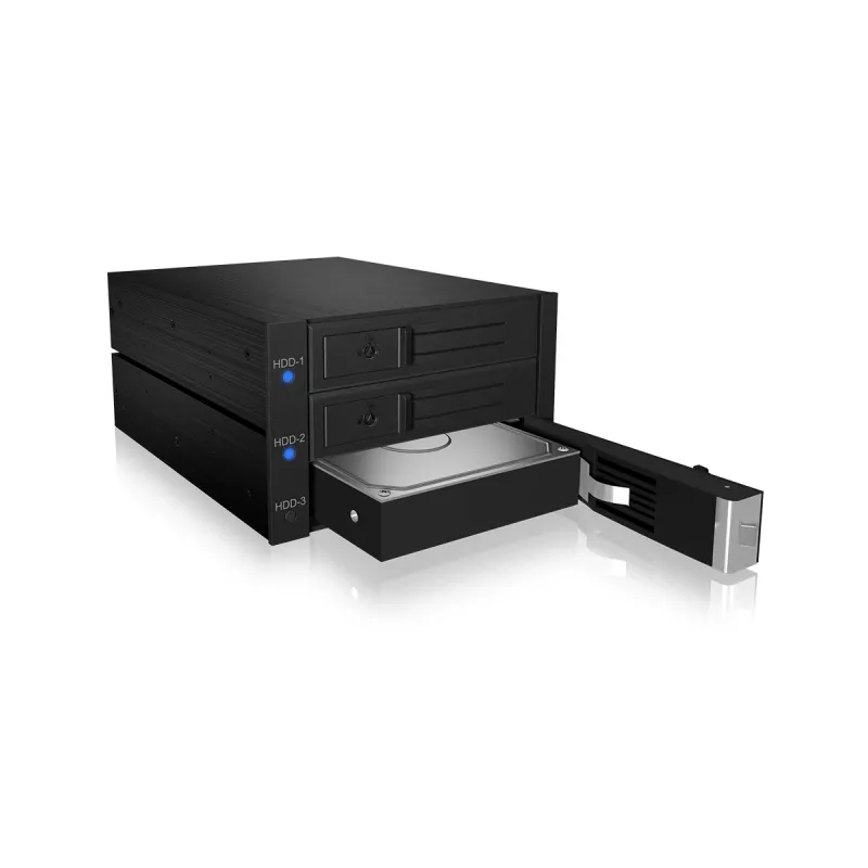 ICY BOX IB-573SSK-12G backplane de 8,89 cm (3,5 pulgadas) negro